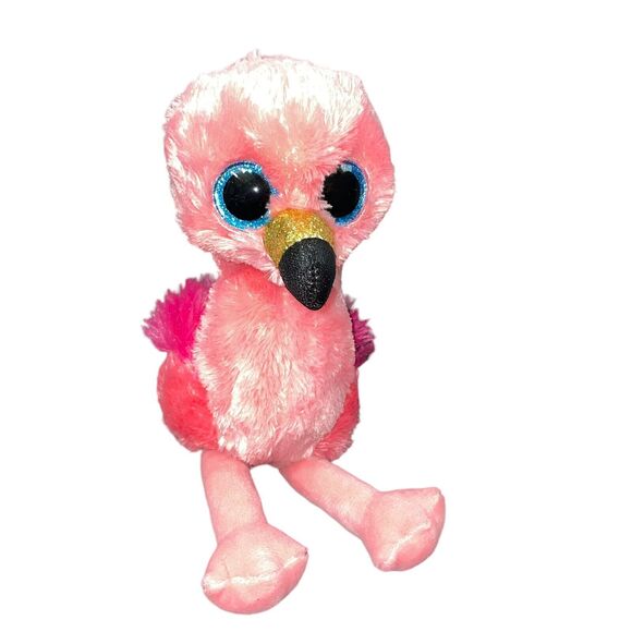 Ty Beanie Boos Plush Flamingo Gilda Bird Stuffed Animal Nursery Shower Decor 10" - Picture 5 of 11
